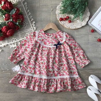 Váy thu đuôi cá ren cổ size 2-6 